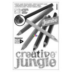 Creative Jungle jumbo háromszögletű színes ceruza, 12 darabos