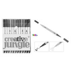 Creative Jungle - Ktvg filctoll kszlet, 12 darabos