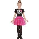 Csontvz balerina jelmez, tll szoknyval, 128 cm