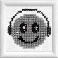 Diamond Dotz - Gymntszemes kirak - Mosolyg Emoji fehr kerettel