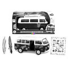 Dickie - Volkswagen kisbusz szrfdeszkkkal, 32 cm, piros