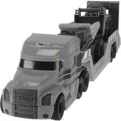 Dickie Volvo - ris gpszllt kamion fnnyel s hanggal, kt munkagppel, 32 cm