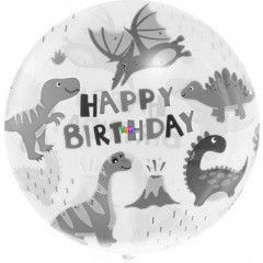 Din mintj tltsz flia lufi Happy Birthday felirattal - 46 cm
