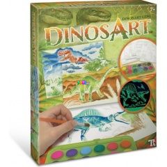 DinosArt - Dinó képfestő készlet vízfestékkel