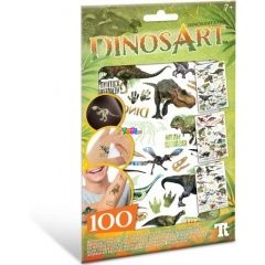DinosArt - Dinoszauruszok tetovl matrica - sttben vilgt