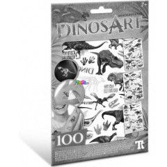 DinosArt - Dinoszauruszok tetovl matrica - sttben vilgt