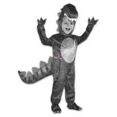 Dinoszaurusz jelmez, 110 cm, narancssrga