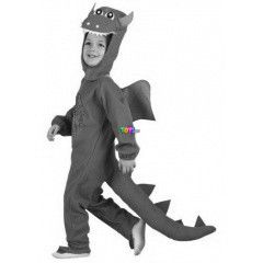 Dinoszaurusz jelmez kapucnival s szrnyakkal, 92-104 cm