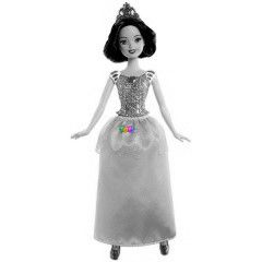 Disney csillogó hercegnők - Hófehérke baba díszlettel, 30 cm