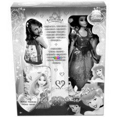 Disney hercegnk - 30 cm-es Hfehrke baba, htizskkal