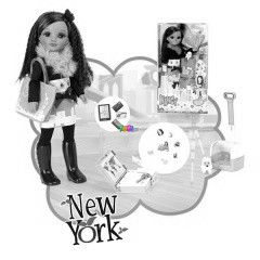 Divatos Nancy New Yorkban, 45 cm