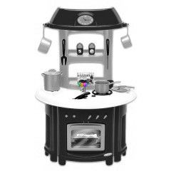 Ecoiffier - 19 rszes jtkkonyha, piros-zld