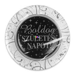 Elegns paprtnyr - Boldog Szletsnapot, 6 darabos, 23 cm