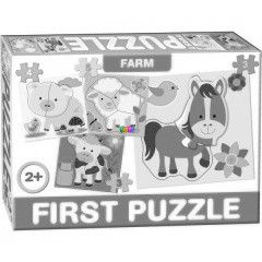 Els puzzle-m - Farm, 5+4+3 db
