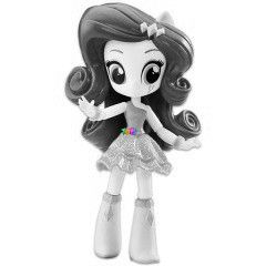 n kicsi pnim, mini figurk - Equestria Girls - Rarity kk ruhcskban