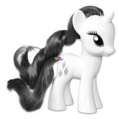 n kicsi pnim - Rarity mini pni figura