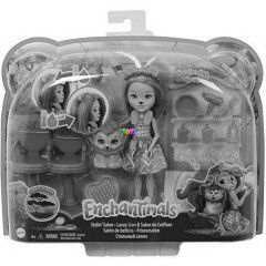 Enchantimals - Fantasztikus fodrszat Lacey Lion s Manesy babval