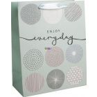 Enjoy everyday feliratos ajndktasak, zld - 26x32 cm