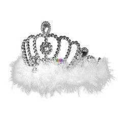 Ezst tiara fehr pihvel