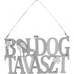 Fa kopogtat Boldog Tavaszt felirattal - 23 x 13 cm