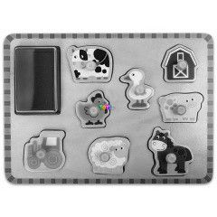 Fa nyomda s puzzle kszlet - Farmllatok