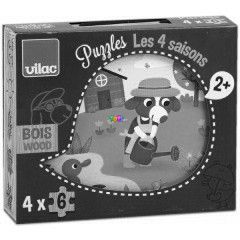 Fa puzzle - vszakok, 4x6 db