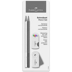 Faber-Castell: 2 darabos hromszglet grafitceruza szett - rzsaszn