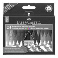 Faber-Castell - 24 db-os radírozható vastag zsírkréta készlet