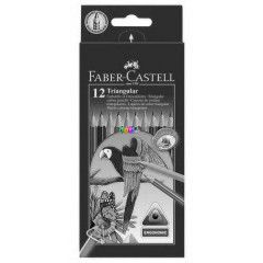 Faber-Castell - Hromszg alak sznes ceruza kszlet, 12 darabos