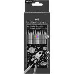 Faber-Castell - Sznes ceruza kszlet, 10 db-os, fmes sznek
