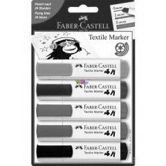 Faber-Castell - Sznes textil filc kszlet, 5 db-os