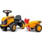 Falk - Lbbal hajts JCB traktor utnfutval s kiegsztkkel, srga