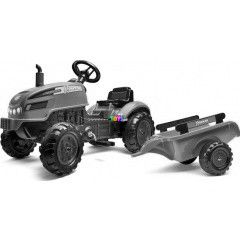 Falk - Pedlos X traktor kinyithat motorhztetvel s ptkocsival, zld