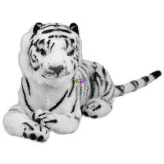 Fekv htigris plssfigura - 32 cm
