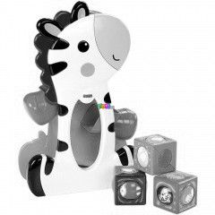 Fisher-Price - Jtkos zebra golys kockkkal