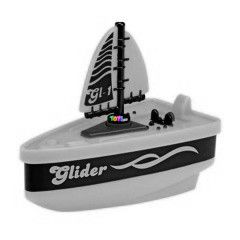 Fun Boat miniatr haj - zld vitorls