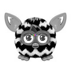 Furby Furblings mini interaktv plssfigura, fekete-fehr