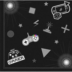 Gamer party mints paprszalvta, 33 x 33 cm - 20 db