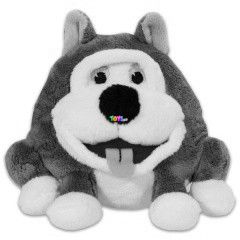 Grimasz Pajtik - Husky kutyus plssfigura, 12 cm
