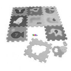 Habszivacs puzzle sznyeg, 9 db-os - llatos s szmos