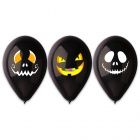 Halloween lufi - Ijeszt arcok, 3 db
