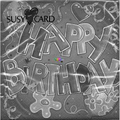 Happy Birthday piros szlinapi szalvta - 20 db