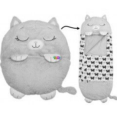 Happy Nappers - 2 az 1-ben hlzsk s prna - Pink cica