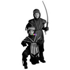 Harcos ninja jelmez, 140 cm-es mret, srga