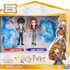 Harry Potter: Patrónus barátság szett, 8 cm figurák - Harry, Ginny és 2 patrónus