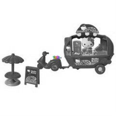 Hello Kitty - Pizzs kocsi figurval