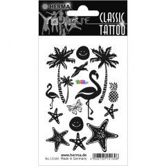 Herma - Flamings fekete fehr tetovls
