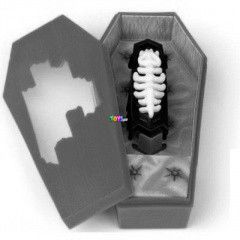 Hexbug Zombie - Fekete fluoreszkl nano bogr, narancssrga koprsban
