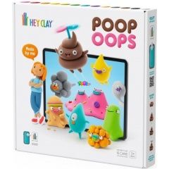 Hey Clay gyurma szett, nagy - Poop Oops