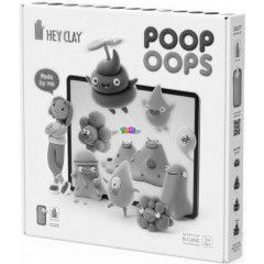 Hey Clay gyurma szett, nagy - Poop Oops